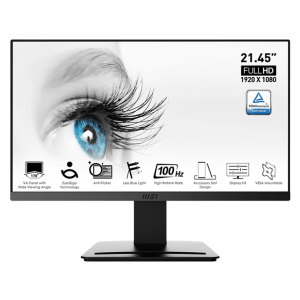 MSI Pro Mp223 Business Productivity 21.5Inch Monitors