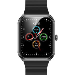 XINJI COBEE C1 PROS Bluetooth Calling Waterproof Smart Watch, Black